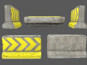barrier set 6 Modelo 3D