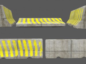 barrier set 6 Modelo 3D