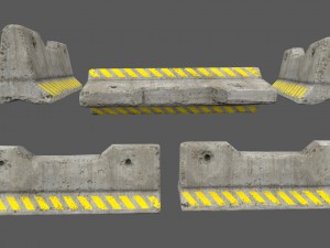 barrier set 6 Modelo 3D