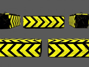 barrier set 6 Modelo 3D