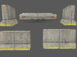 barrier set 5 3D मॉडल