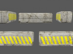 barrier set 5 3D मॉडल