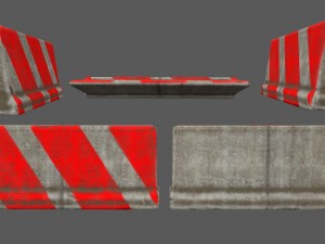 barrier set 5 3D मॉडल