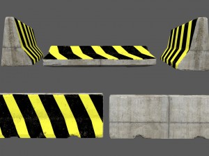 barrier set 5 3D मॉडल