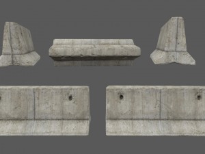 barrier set 5 3D मॉडल