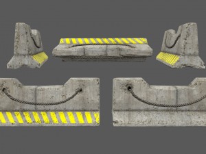 barrier set 5 3D मॉडल