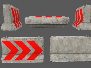barrier set 5 3D मॉडल