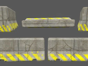 barrier set 4 3D Model