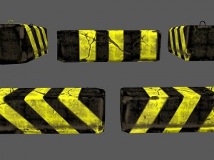 barrier set 4 3D 模型