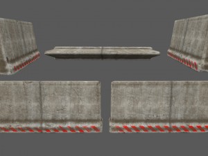barrier set 4 3D 模型