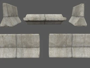 barrier set 4 3D Model