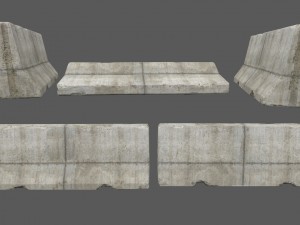 barrier set 4 3D 模型