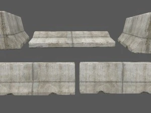 barrier set 4 3D Model