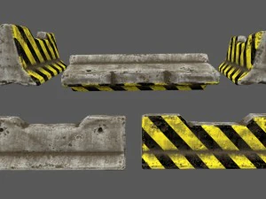 barrier set 4 3D Model