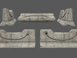 barrier set 4 3D Model