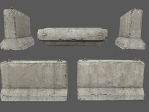 barrier set 4 3D 模型