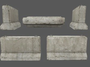 barrier set 4 3D Model