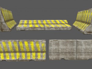 barrier set 3 3D Модель