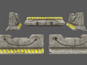 barrier set 3 3D Модель