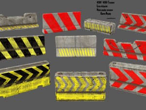barrier set 2 Modèle 3D