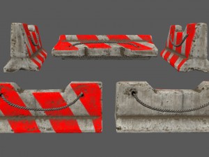 barrier set 2 Modèle 3D