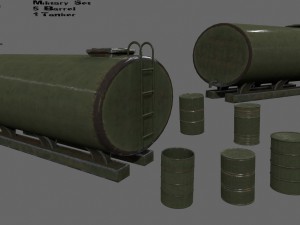barrel set Modelo 3D