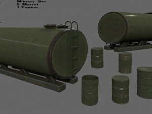 バレルセット 3Dモデル