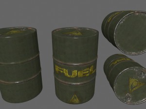 fuel tanker set Modelo 3D