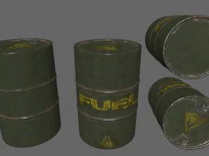 fuel tanker set 3D Model