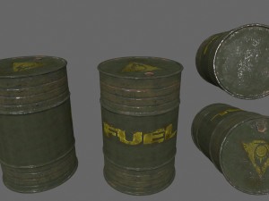 fuel tanker set Modelo 3D