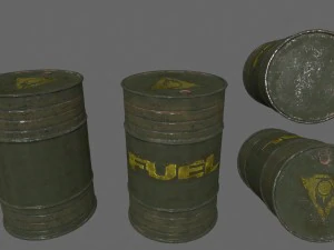 fuel tanker set 3D Model