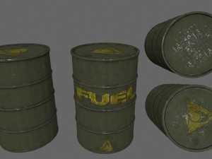 fuel tanker set Modelo 3D