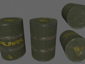 fuel tanker set 3D Model