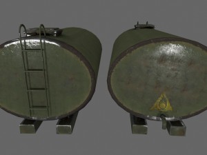 fuel tanker set Modelo 3D