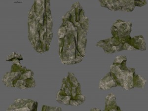 cliff rocks 3Dモデル