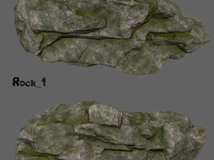 cliff rocks Model 3D