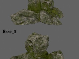 cliff rocks Model 3D