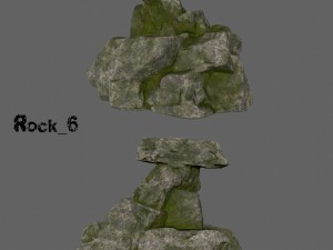 cliff rocks Model 3D