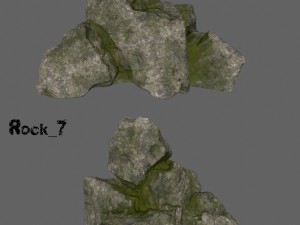 cliff rocks Model 3D