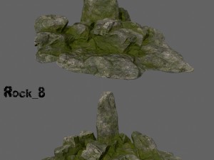 cliff rocks Model 3D