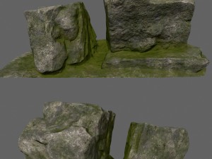 cliff rocks Model 3D