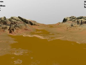 Марсианская местность 3D Модель