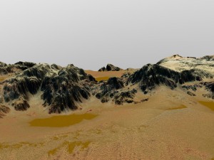 mars terrain Modello 3D