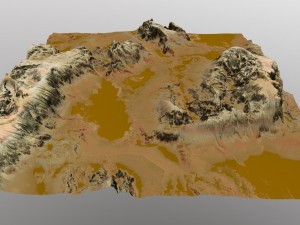 mars terrain Modello 3D