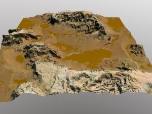 mars terrain Modello 3D