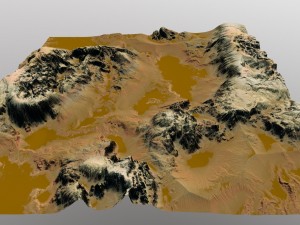 mars terrain Modello 3D