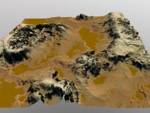 mars terrain 3D Model