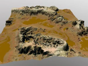 mars terrain 3D Model