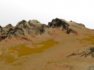 mars terrain Modello 3D