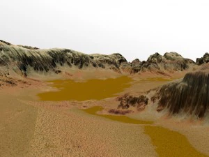 mars terrain 3D Model